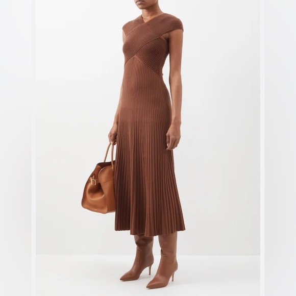 GABRIELA HEARST Eno Wool & Silk Maxi Dress - Picture 2 of 12